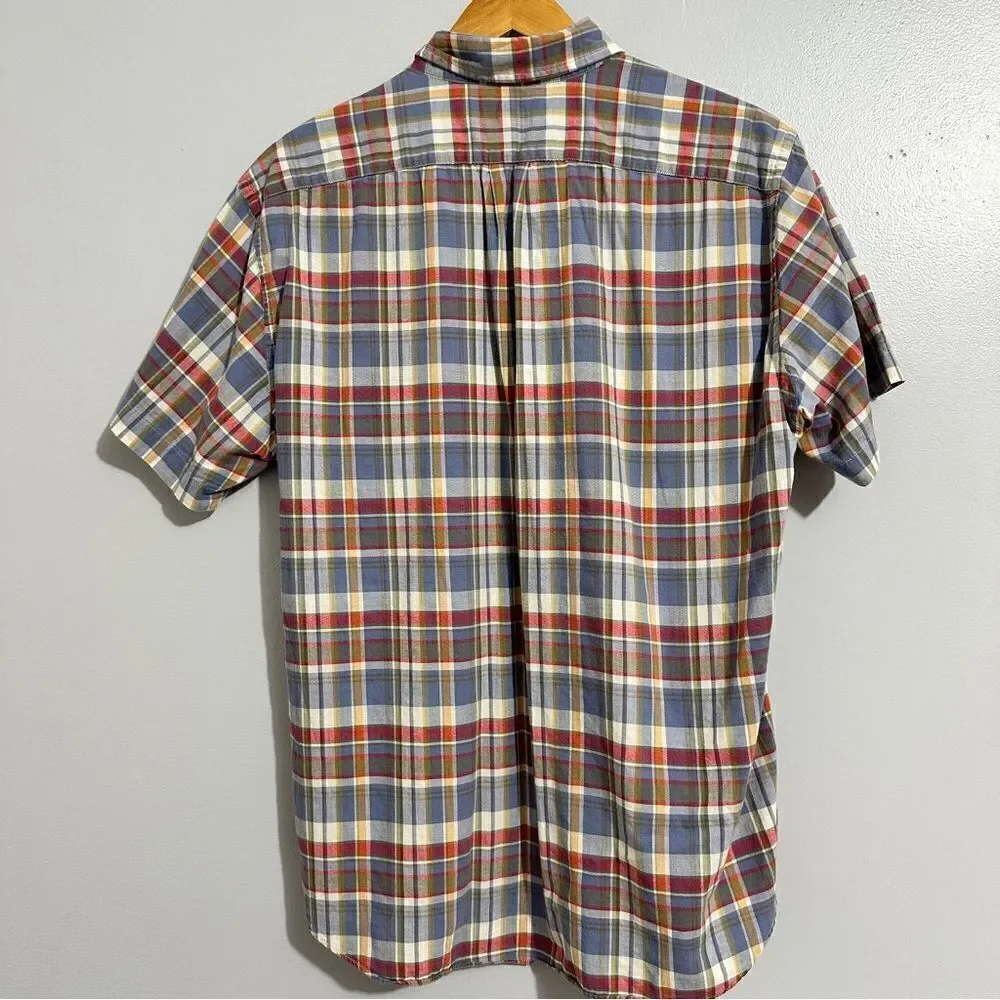 JCrew men’s plaid button up shirt size L